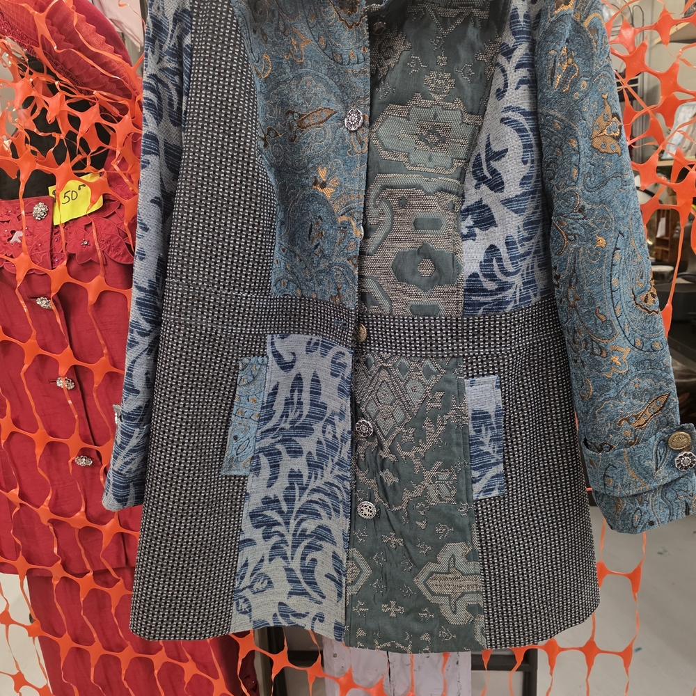 Venus Multicolor Patchwork Blazer - image 1